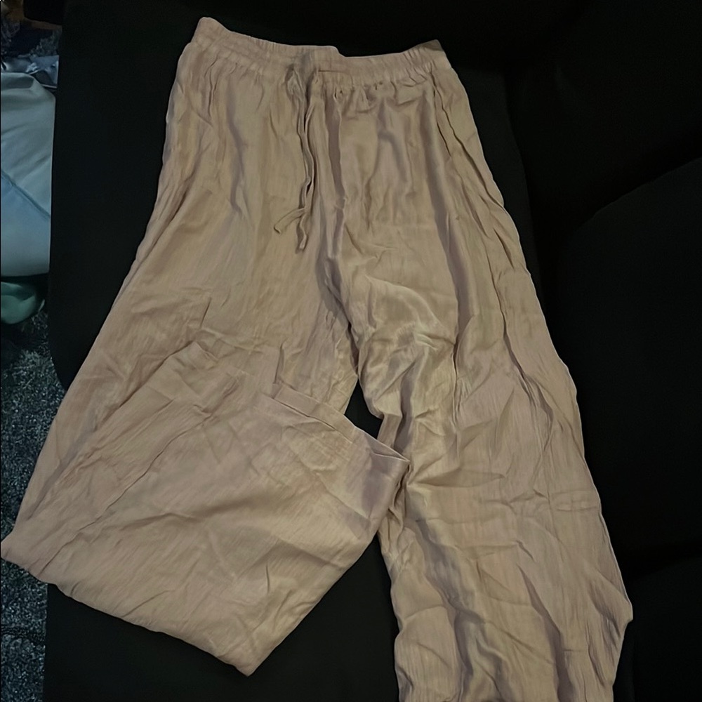 Light Pink Drawstring Pants